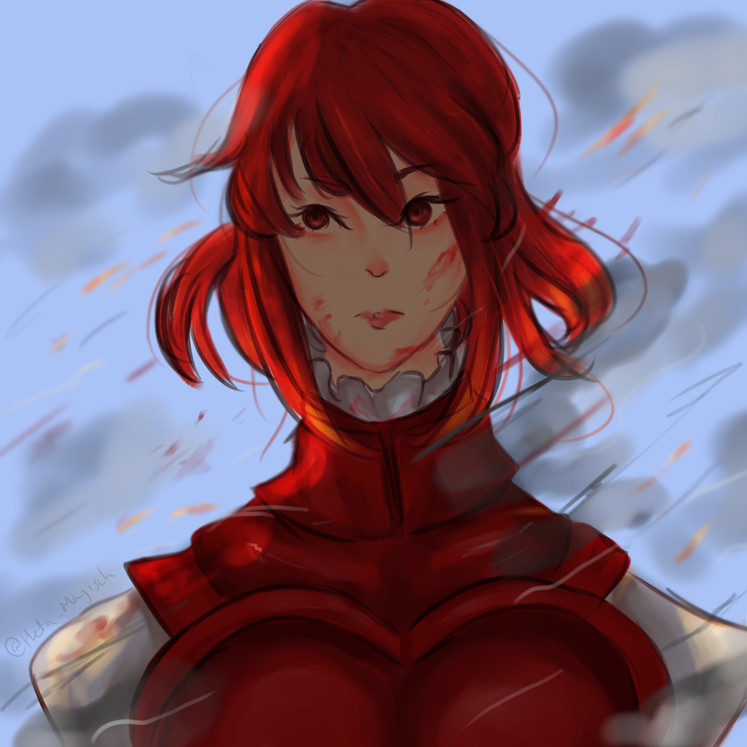 Detailed Headshot: Minerva (Fire Emblem 1)