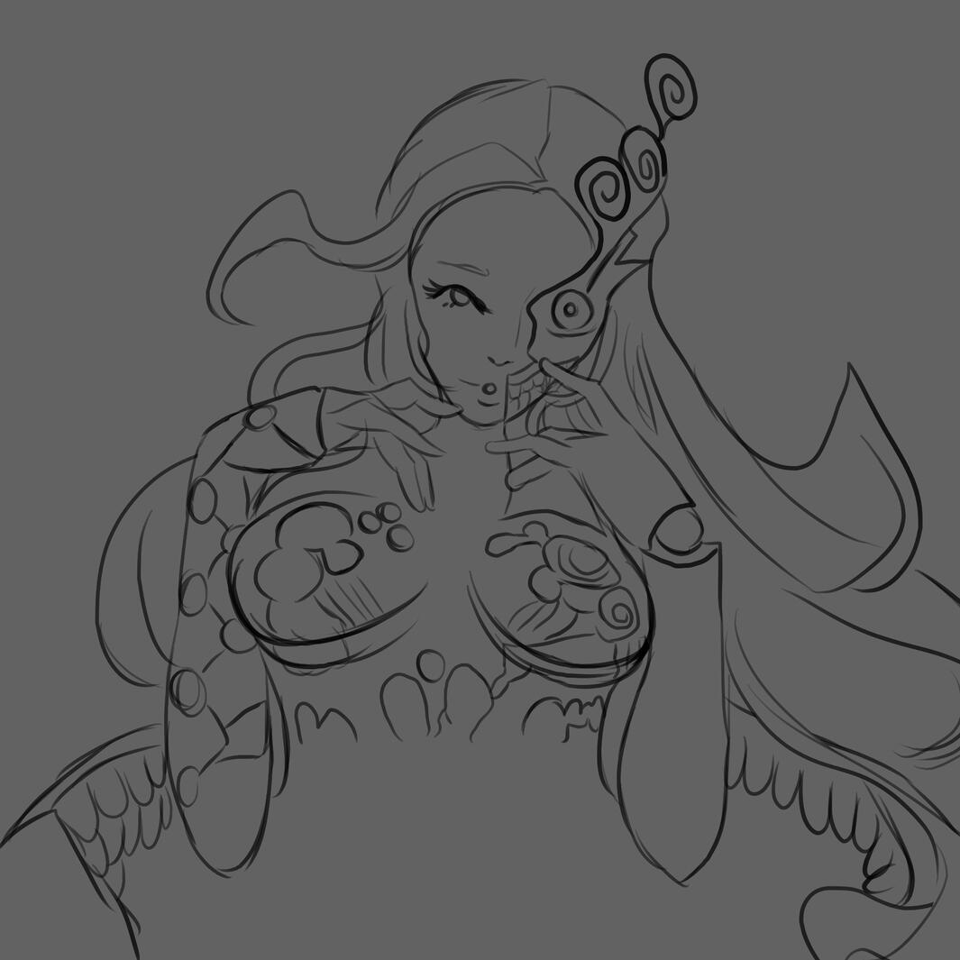 Sketch Headshot: Naamah (Shin Megami Tensei V: Vengeance)