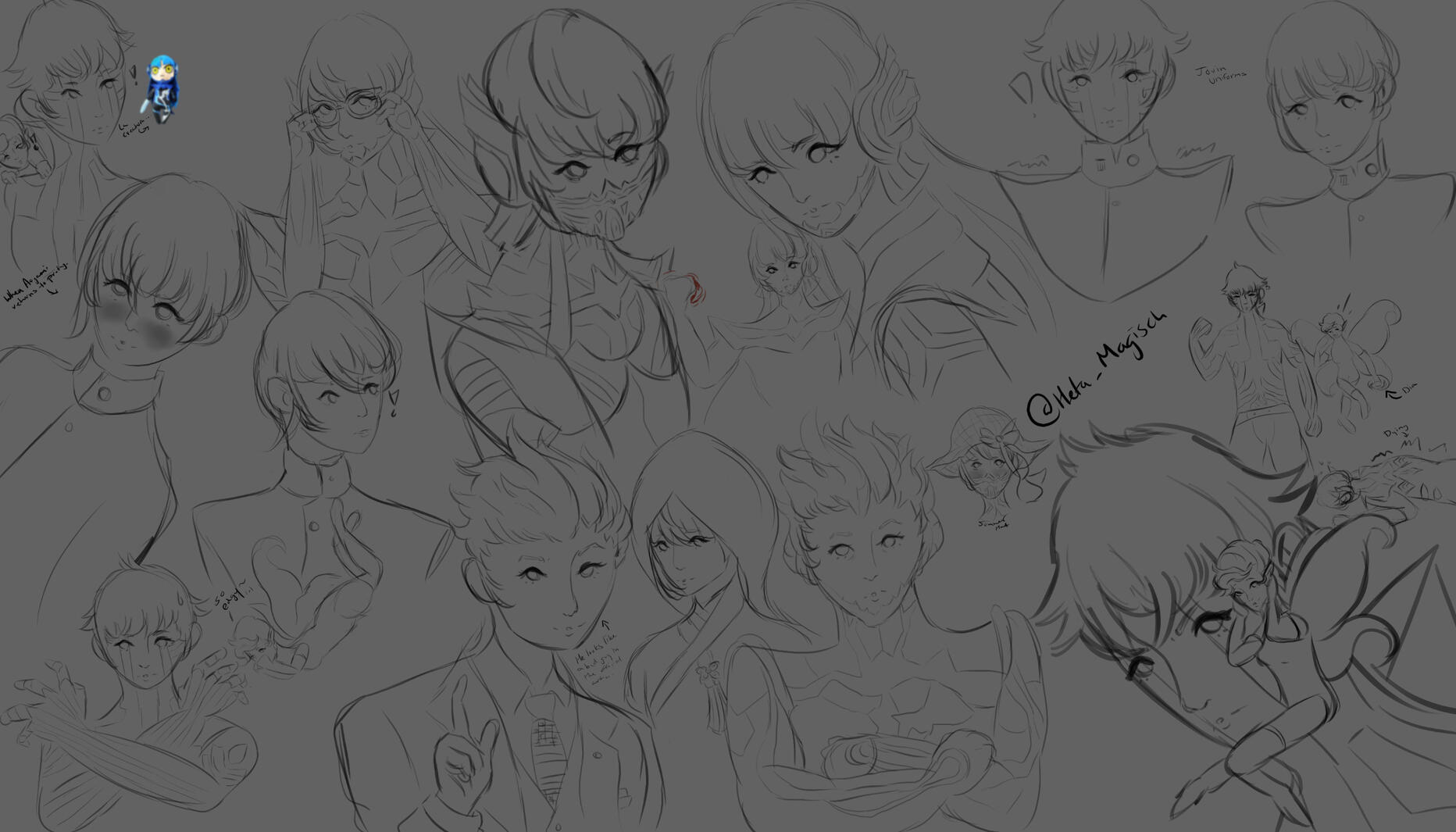 Shin Megami Tensei V: Vengeance Sketches